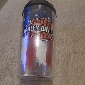 Harley-Davidson Red and Blue Tumbler